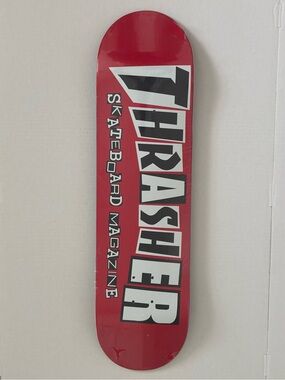 Thrasher Red Deck with White & Black Logo